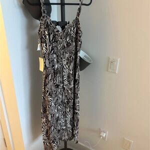 Wilfred Zebra Print Midi Dress